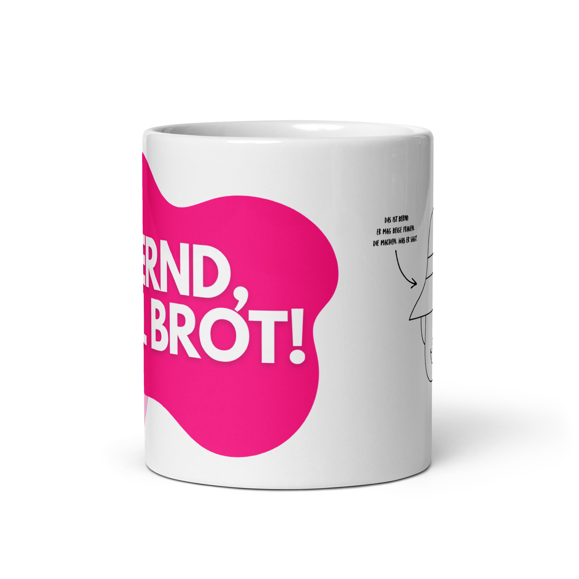 Kaffeebecher KLARTEXT Bernd hol Brot - für Deine Abgrenzung