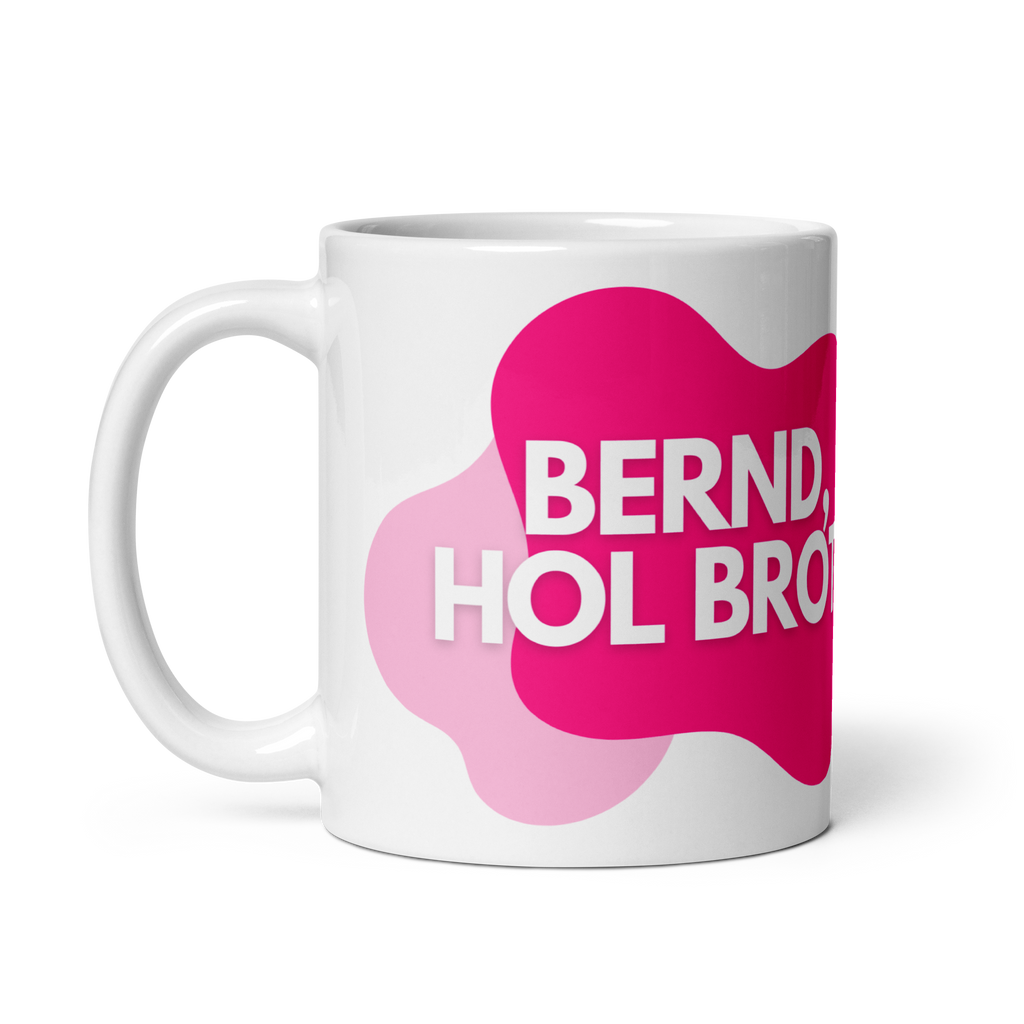 Kaffeebecher KLARTEXT Bernd hol Brot - für Deine Abgrenzung